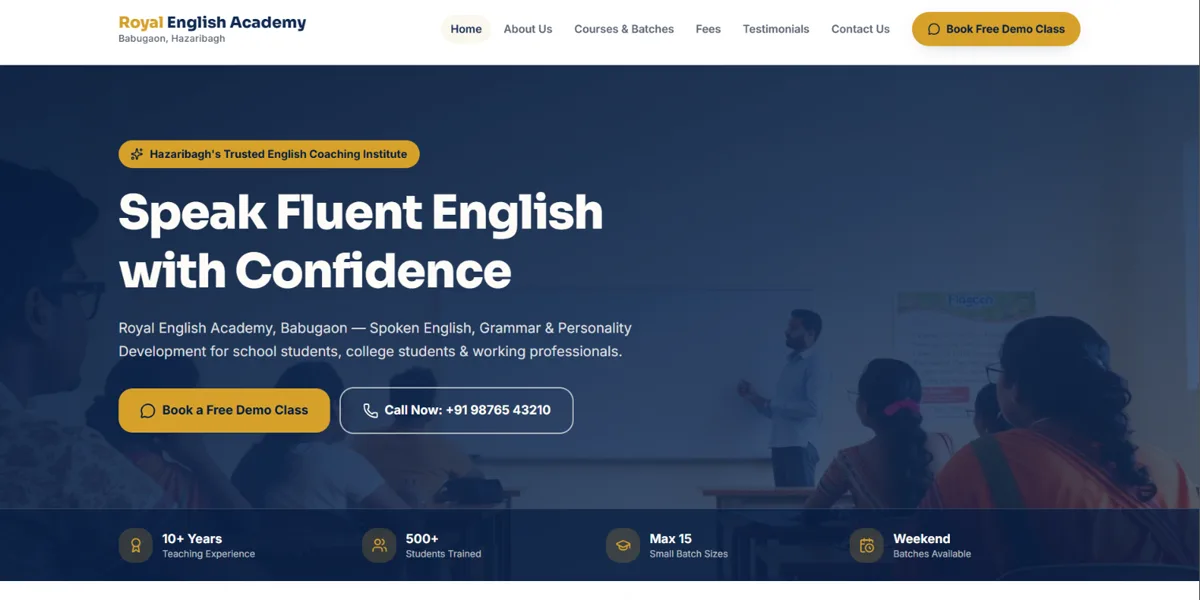 Preview of the English Coaching project by Vernnik
